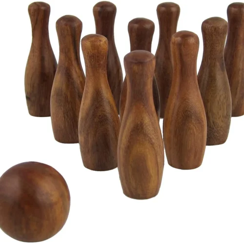 Wooden Bowling Bowl