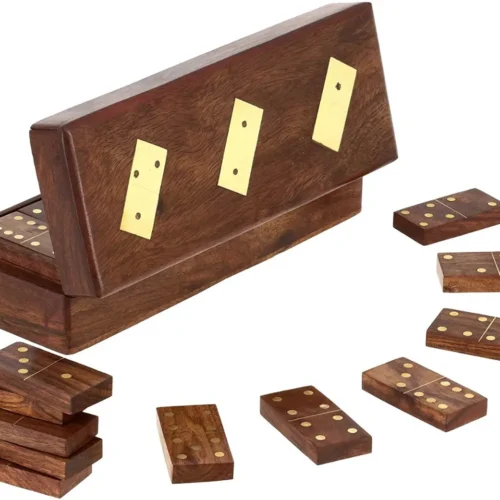 Wooden Flat Dice with Box