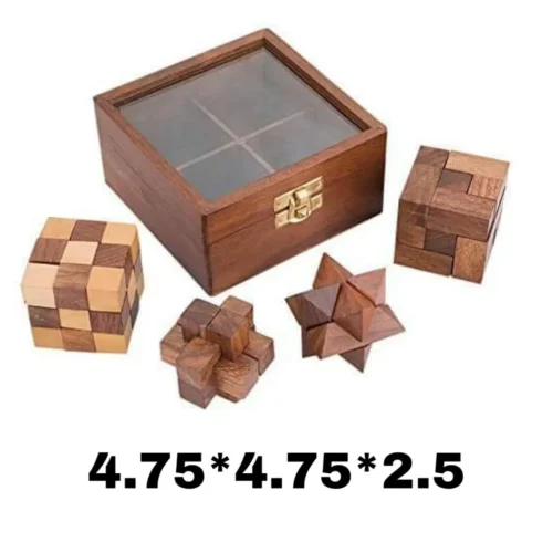 Wooden Games Box (4 Games)