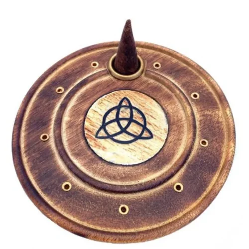 Wooden Incense Holder Circle Design