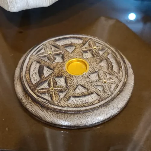 Wooden Incense Holder Flower Engraved Wooden Incense Holder Flower Engraved