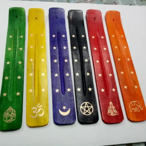 Wooden Incense Holder Patti Colorful Wooden Incense Holder Patti Colorful