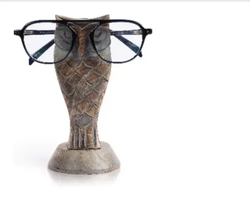 Wooden Spectacle Holder Owl 6.5 x 3