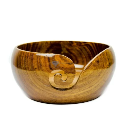 Wooden Yarn Bowl Plain 7 x 3